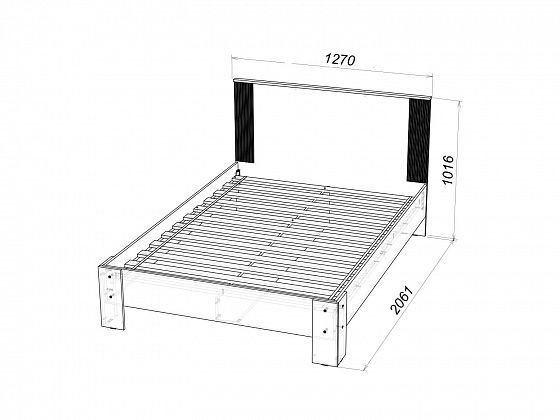 Кровать "Ольга-2" 1200*2000 мм - чертеж